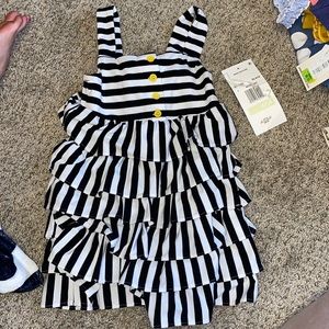 Black, White & Yellow Dress NWT Size 4T